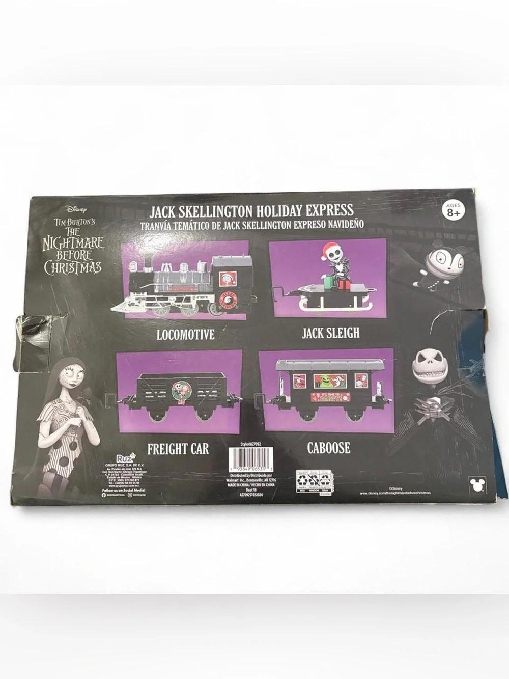 Disney Nightmare Before Christmas Jack Skellington Holiday Express Train Set